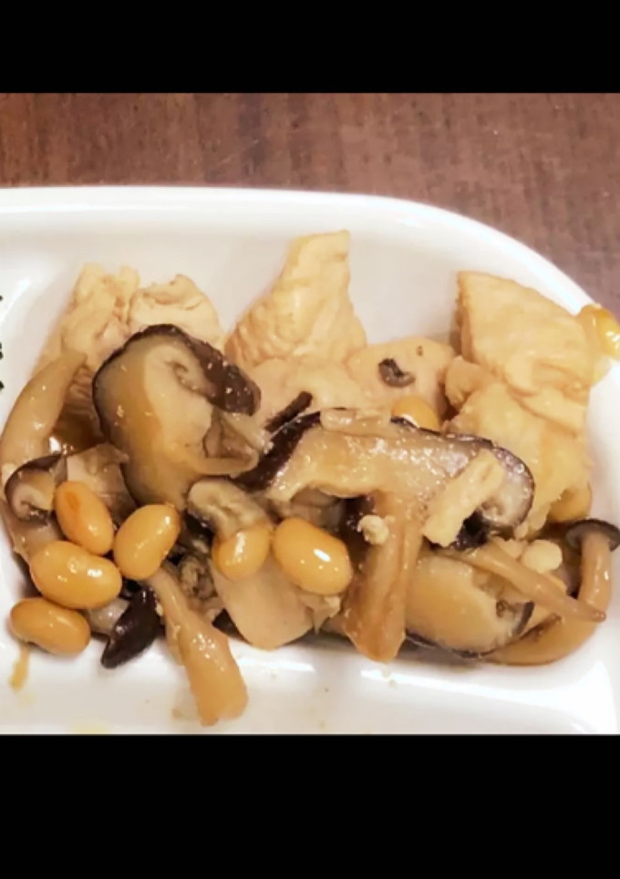 鶏むねと豆きのこのしょうゆ煮-レシピのメイン写真