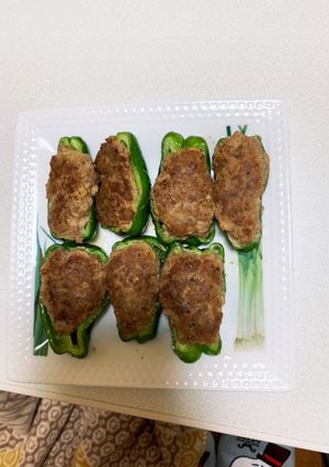 手抜き！簡単ピーマンの肉詰め！-レシピのメイン写真