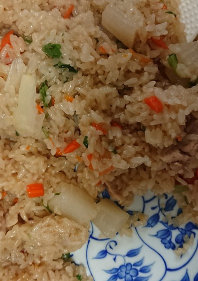休校レシピ12 簡単春の炊き込みご飯-レシピのメイン写真