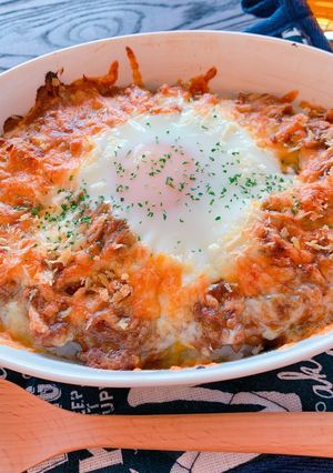 キーマカレーの残りで簡単ドリア♪-レシピのメイン写真