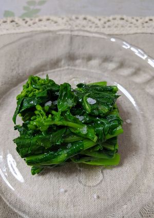 春を味わう　塩オリーブ菜花-レシピのメイン写真