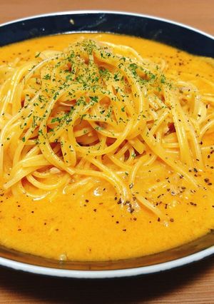 ワンポットで簡単！トマトクリームパスタ-レシピのメイン写真