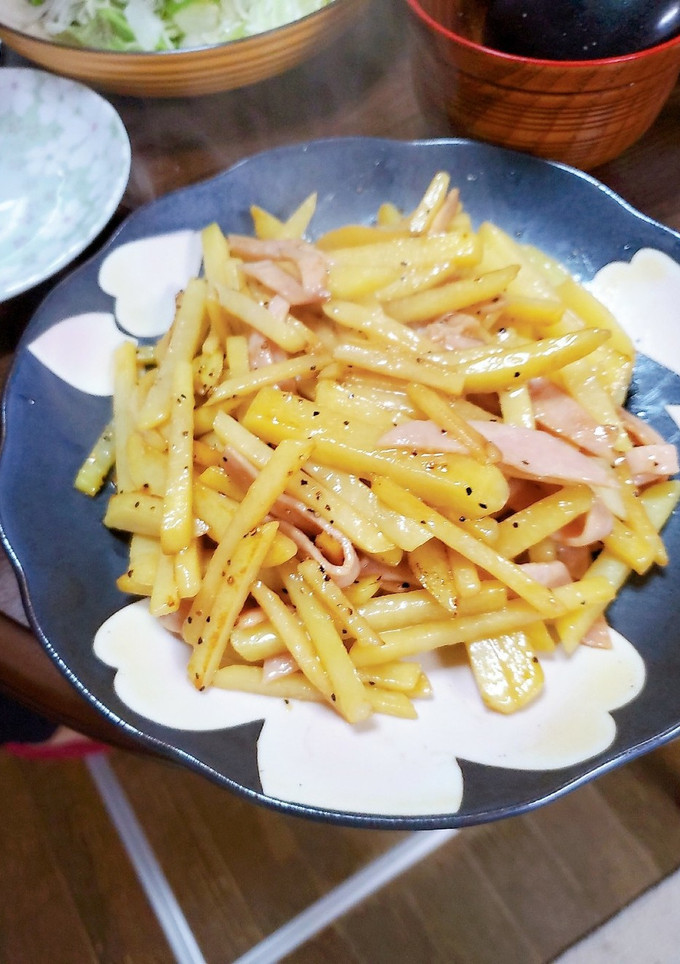 簡単❗新じゃがとハムのバター醤油炒め-レシピのメイン写真