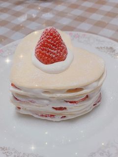 ハートのいちごミルクレープ-レシピのメイン写真