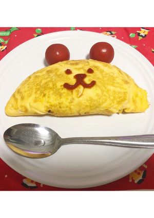 くまさんオムライス-レシピのメイン写真