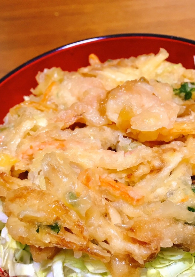 めんつゆで簡単パパっと！かき揚げ丼-レシピのメイン写真