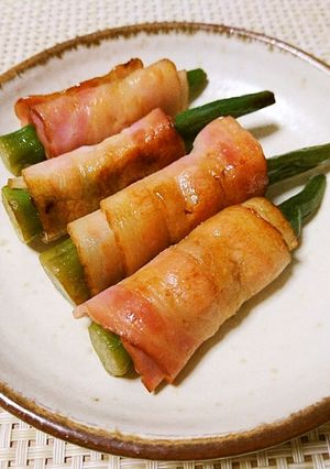 お弁当やおつまみに♫オクラのベーコン巻き-レシピのメイン写真