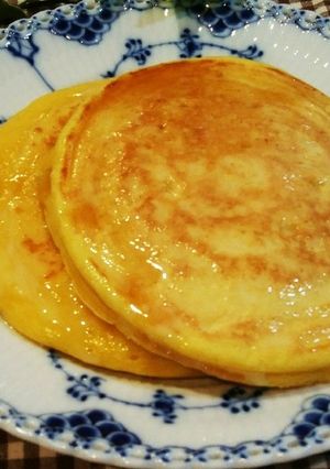豆腐入りかぼちゃのホットケーキ♪-レシピのメイン写真