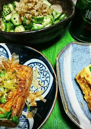 毎度お馴染みの糖質制限的晩ごはんです。-レシピのメイン写真