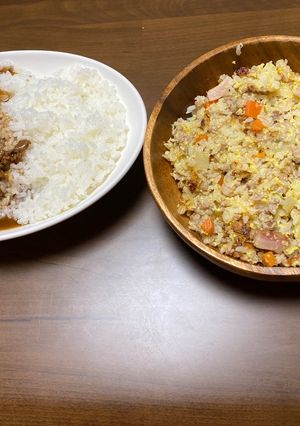 ハヤシライス＆チャーハン-レシピのメイン写真
