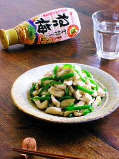 鶏胸肉とピーマンのレンチンねり梅の和え物-レシピのメイン写真