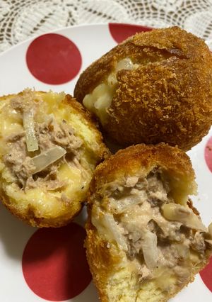 HMでおやつ！朝食に！ツナマヨチーズパン-レシピのメイン写真