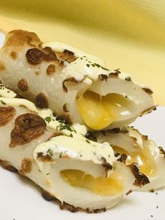 トースターで●チーズ&マヨネーズ&竹輪-レシピのメイン写真