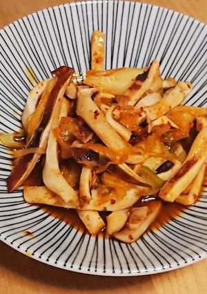 いかとキムチのめんつゆレモン炒め-レシピのメイン写真