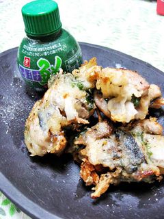 秋刀魚のくるりんねぎしそ巻揚げ-レシピのメイン写真