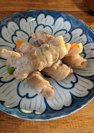 一人暮らしʕ·ᴥ·ʔ野菜の豚肉巻き-レシピのメイン写真