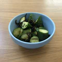 秒速で完成！きゅうりと塩昆布の和え物-レシピのメイン写真