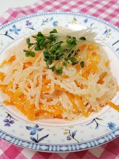 しらたきと人参のたらこ炒め-レシピのメイン写真