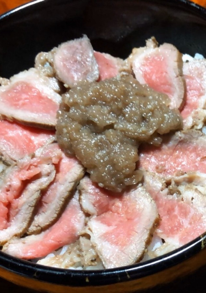 おうちで本格的和風ローストビーフ丼！-レシピのメイン写真