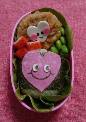 キャラ弁♥️ハート-レシピのメイン写真