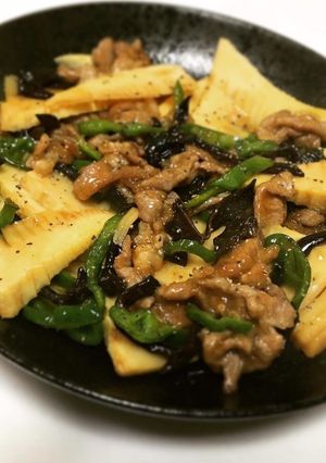 筍と豚肉のピリ辛炒め-レシピのメイン写真
