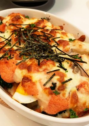 野菜と卵の明太子チーズ焼き-レシピのメイン写真