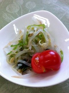 もやしの甘酢和え(透析食)-レシピのメイン写真