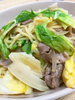 春キャベツと豚バラの塩焼きそば-レシピのメイン写真