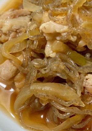 もも肉と糸こんにゃくの煮物-レシピのメイン写真