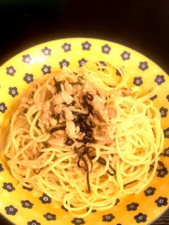 簡単!激うま!ツナと塩昆布の和風パスタ-レシピのメイン写真
