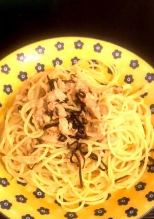 簡単！激うま！ツナと塩昆布の和風パスタ-レシピのメイン写真