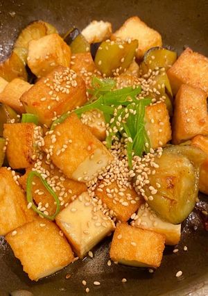 厚揚げとナスのごま甘辛炒め-レシピのメイン写真