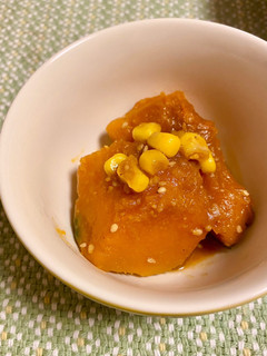 かぼちゃのごま味噌バターコーン煮-レシピのメイン写真
