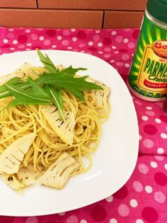 簡単美味しい☆旬の筍のペペロンチーノ-レシピのメイン写真