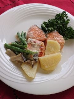 「減らソルト」鮭のチーズクリーム煮-レシピのメイン写真