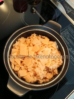 レンジ使用♪土鍋で炊くタケノコご飯-レシピのメイン写真
