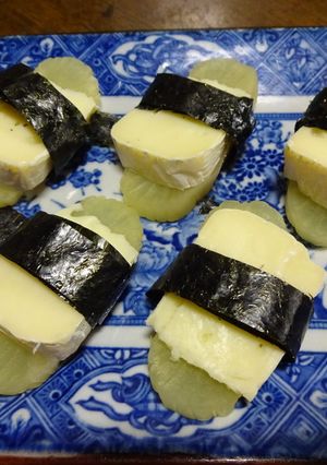 たくあんとチーズでおつまみ♪-レシピのメイン写真