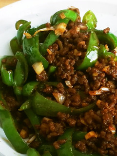 肉味噌とアレンジ(肉味噌ピーマン)-レシピのメイン写真