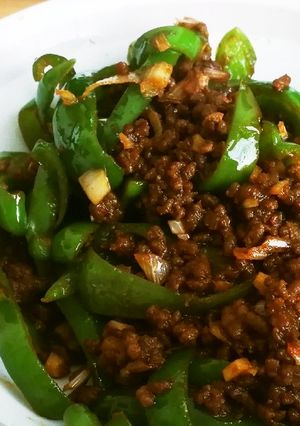 肉味噌とアレンジ(肉味噌ピーマン)-レシピのメイン写真
