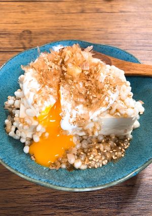 あったか濃厚!かまたま風たぬき豆腐-レシピのメイン写真