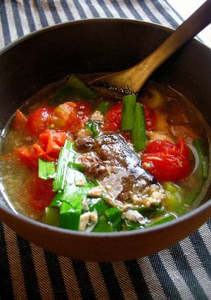 鯖缶トマト汁-レシピのメイン写真