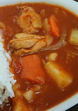 トマトチキンカレー-レシピのメイン写真