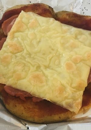 新じゃが煮の残り物で簡単おいもピザ-レシピのメイン写真