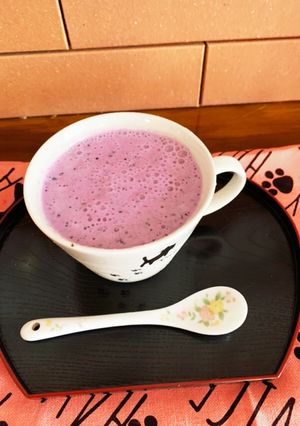 甘酒ブルーベリーヨーグルトムース-レシピのメイン写真
