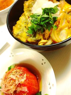 簡単カツ丼!残り物の揚げ物でも!-レシピのメイン写真
