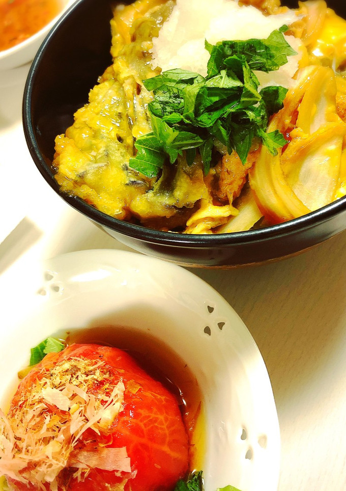 簡単カツ丼！残り物の揚げ物でも！-レシピのメイン写真