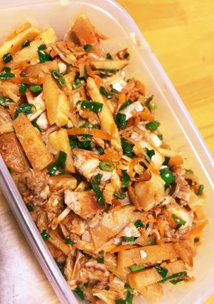 たけのこ消費　土佐煮リメイク　キムチ和え-レシピのメイン写真
