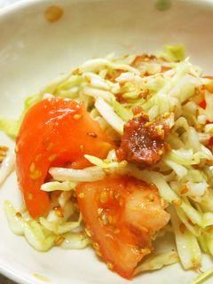 キャベツ・トマト・梅ナムル♪-レシピのメイン写真