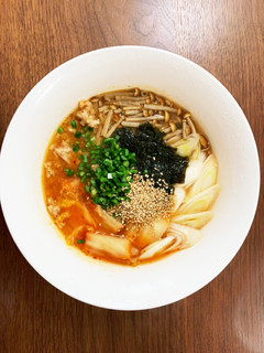 【タンパク質20gスープ】豚挽肉×キムチ-レシピのメイン写真