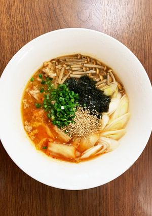【タンパク質20gスープ】豚挽肉×キムチ-レシピのメイン写真